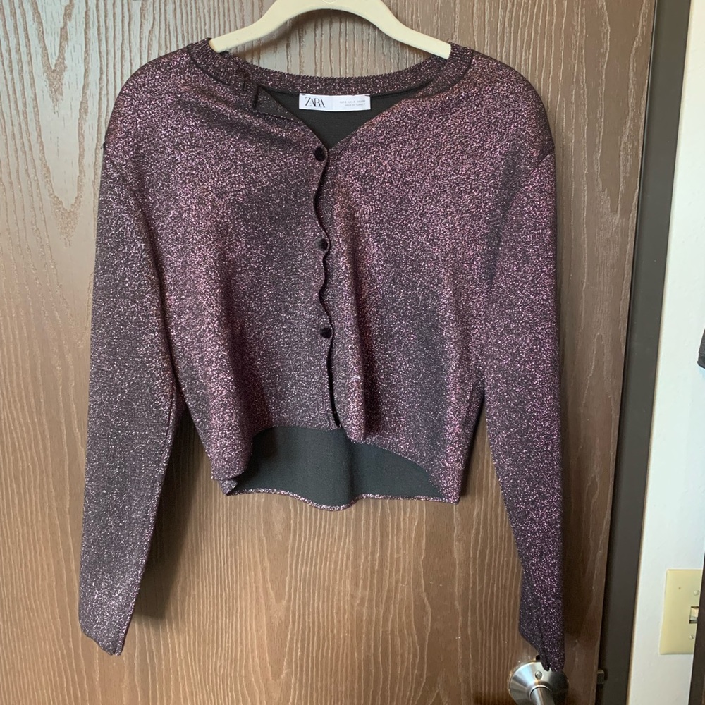 Zara sparkly cardigan